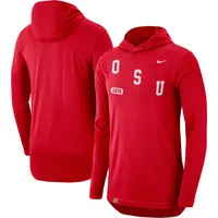 Nike Ohio State Team Long Sleeve Hoodie T-Shirt - Men's