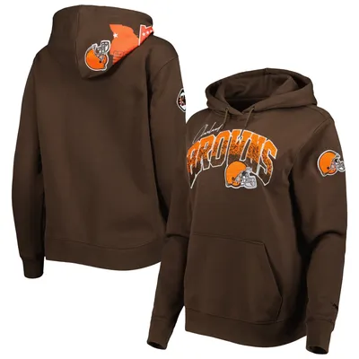 Lids Cleveland Browns Antigua Women's Victory Chenille Pullover Hoodie