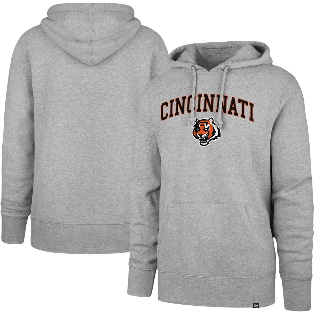 Men's '47 Black Cincinnati Bengals Team Headline Pullover Hoodie 