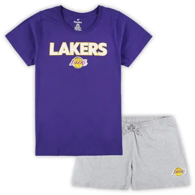 Fanatics Lakers Plus T-Shirt & Shorts Combo Set - Women's