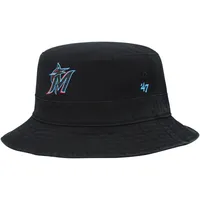 47 Brand Marlins Primary Bucket Hat - Men's