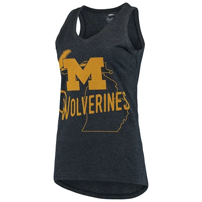 Pressbox Michigan Ferris Melange V-Neck Tank Top - Women's