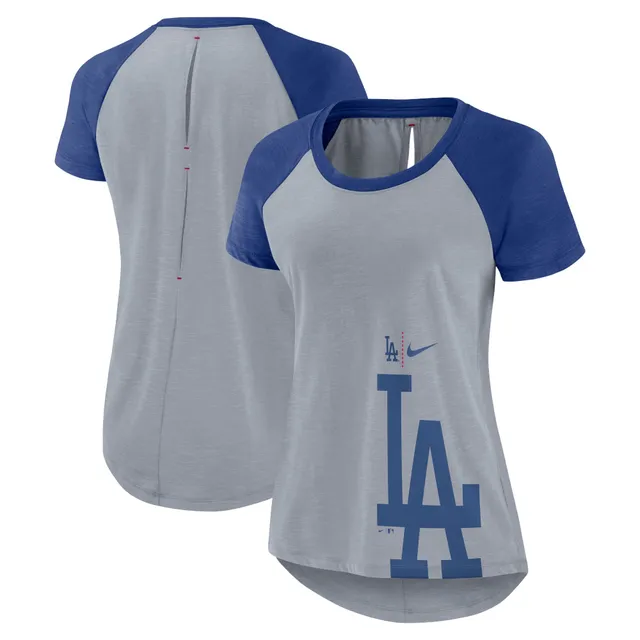 Lids Los Angeles Dodgers Tiny Turnip Toddler Baseball Bow 3/4-Sleeve Raglan  T-Shirt - White/Royal