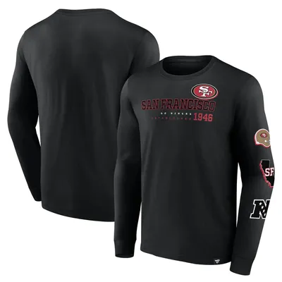 Fanatics 49ers High Whip Pitcher Long Sleeve T-Shirt - Men's