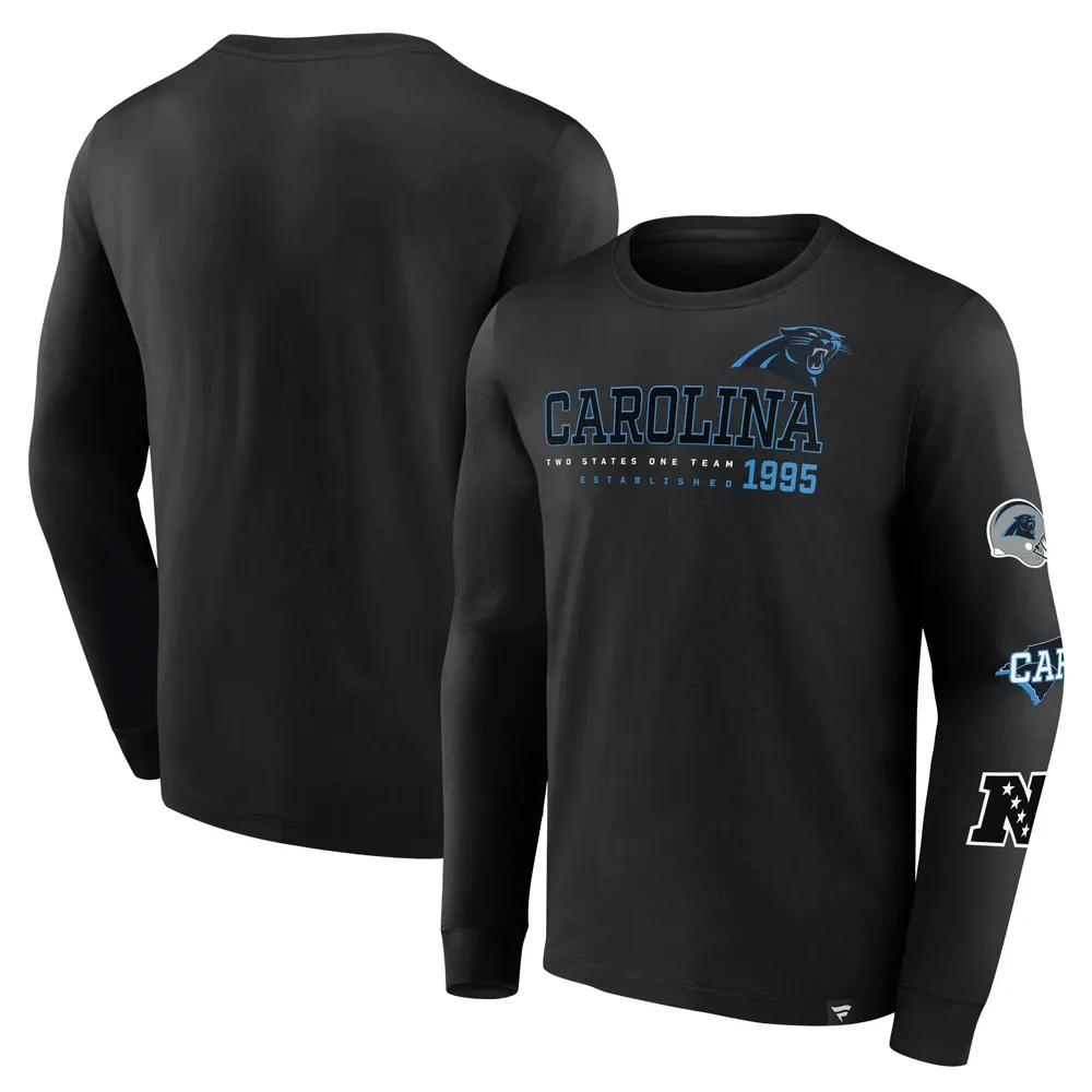 Men's Fanatics Branded Black Carolina Panthers #1 Dad T-Shirt