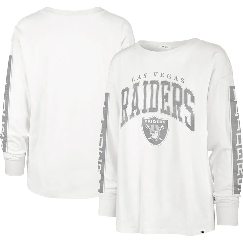 Fanatics Raiders Clean Cut Stripe T-Shirt - Women's