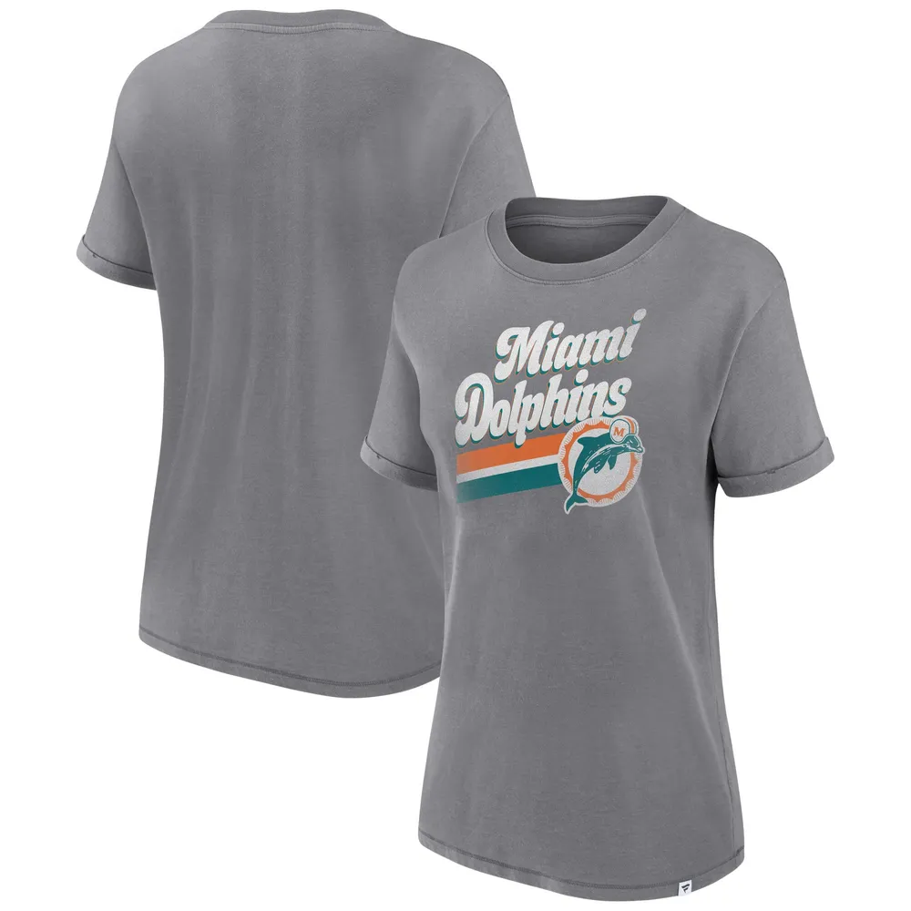 Fanatics Dolphins Hit Snow Washed T-Shirt - Women's