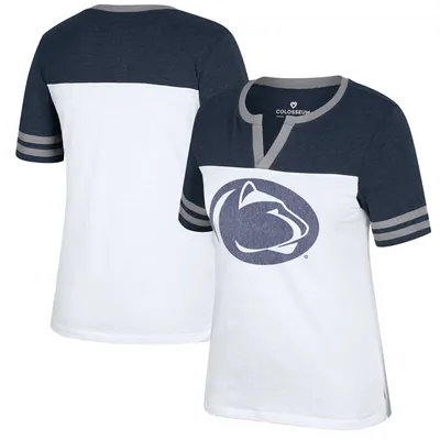 Colosseum Penn State Frost Yourself Notch Neck T-Shirt - Women's