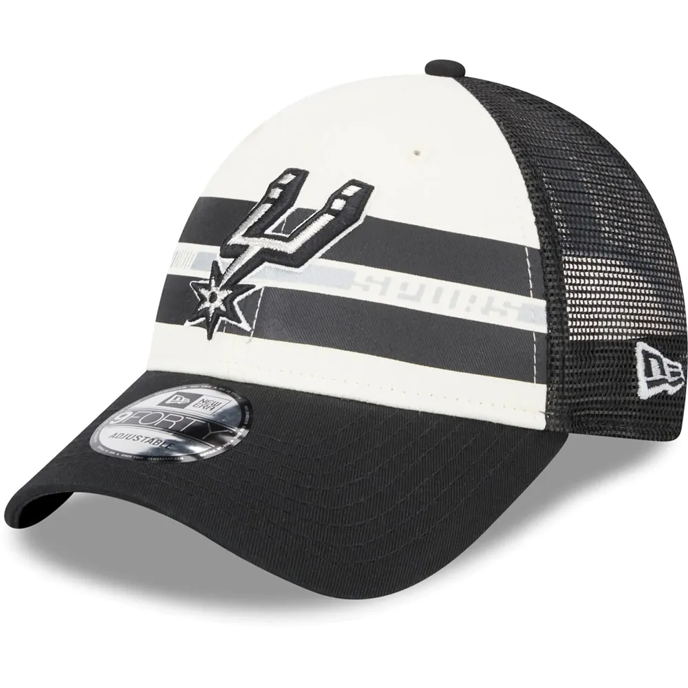 New Era Spurs Stripes 9FORTY Trucker Snapback Hat - Men's