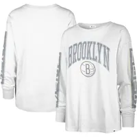 Brooklyn Nets '47 Women's City Edition SOA Long Sleeve T-Shirt - White