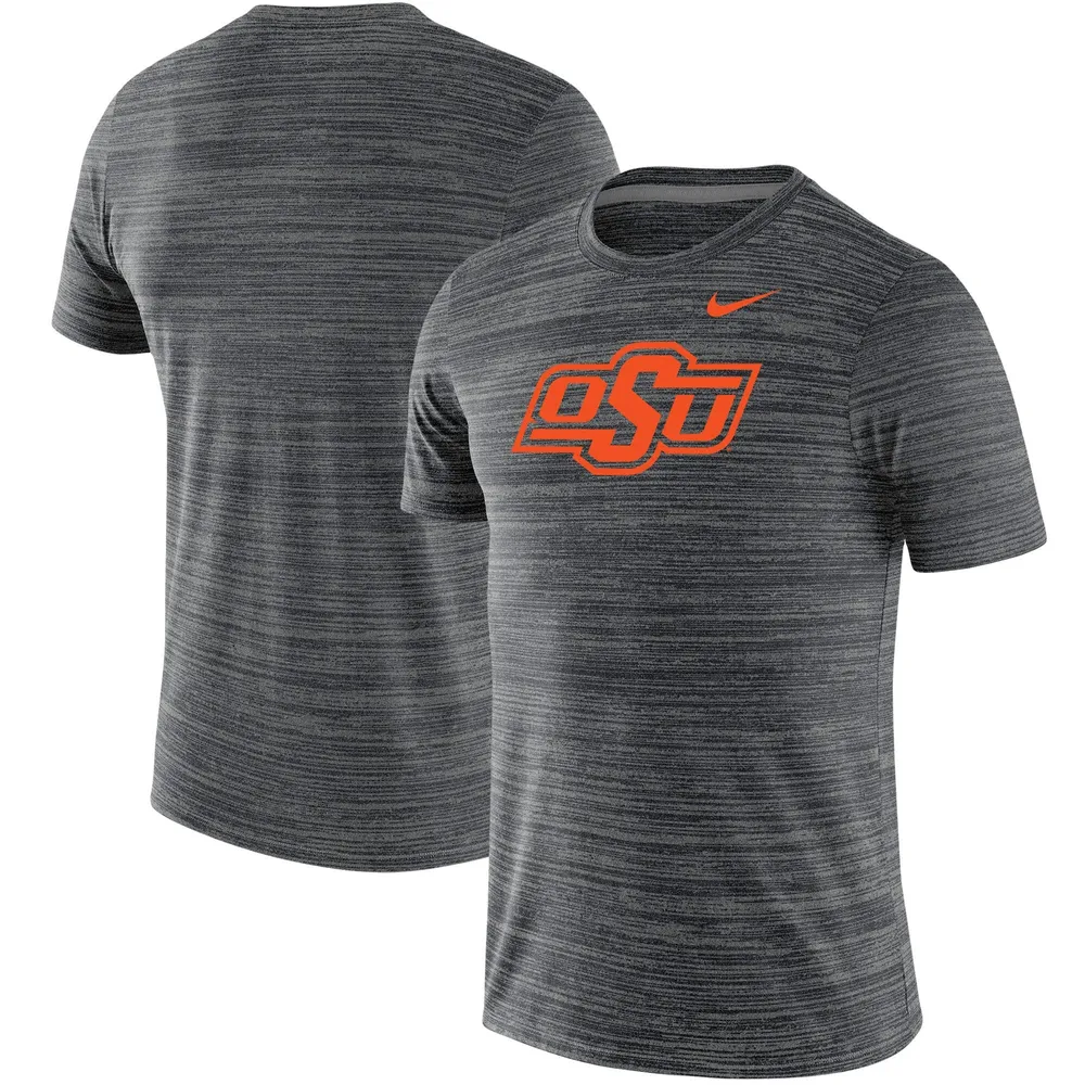 Nike Oklahoma State Cowboys Mens Grey Varsity Logo Short Sleeve