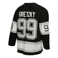 Mitchell & Ness Mens Wayne Gretzky Kings 1992/93 Captain Patch Line Jersey - Black