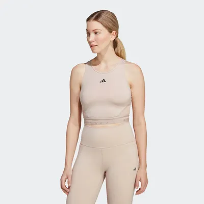 adidas Aeroready Hyperglam Crop Tank