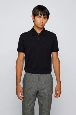Regular-fit polo shirt with logo embroidery