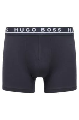 Three-pack of stretch-cotton boxer briefs