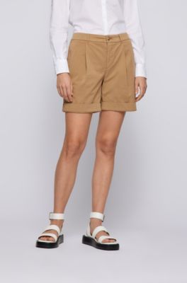 Relaxed-fit chino shorts organic stretch cotton