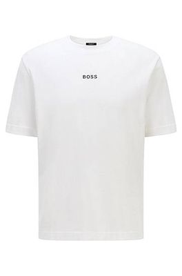 T-shirt Relaxed Fit en coton lisse avec logo