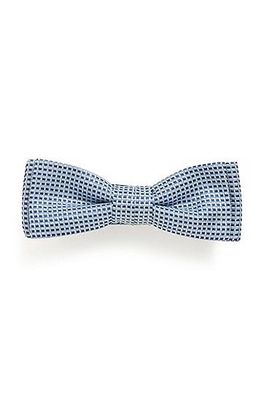 Nœud papillon en jacquard de soie à micro motif