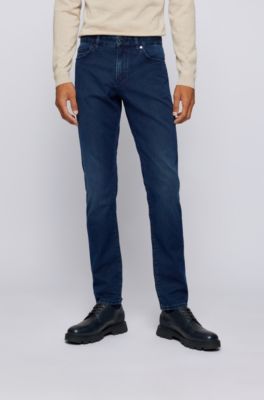 Slim-fit jeans dark-blue comfort-stretch Italian denim