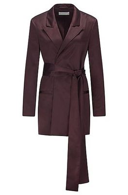 Veste en satin Regular Fit style pyjama