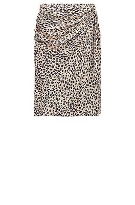 Jupe style portefeuille à imprimé animalier