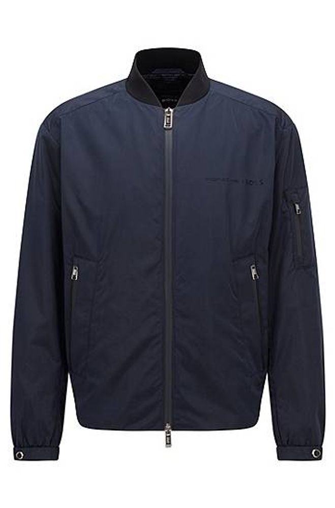 Veste déperlante Regular Fit avec logo exclusif