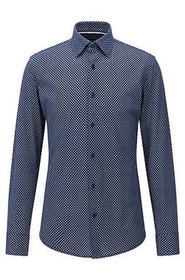 Chemise Slim Fit en jersey de coton à micro imprimé