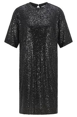 Robe t-shirt Relaxed Fit en jersey stretch à sequins