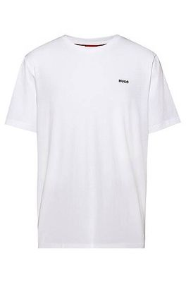 T-shirt en jersey de coton avec logo sur la poitrine
