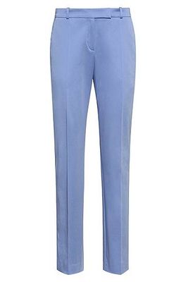 Pantalon Regular Fit raccourci en coton stretch