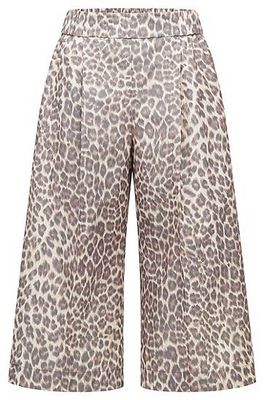 Pantalon large Relaxed Fit à imprimé léopard