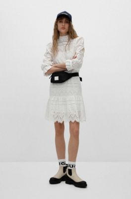 Broderie anglaise dress organic cotton