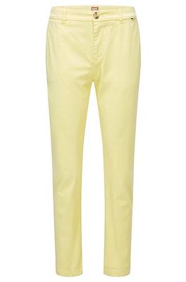 Chino Regular Fit en coton stretch délav