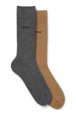 Two-pack of cotton-blend regular-length socks