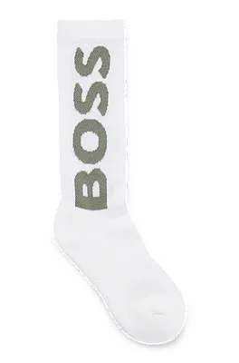Chaussettes à logo en coton biologique mélangé