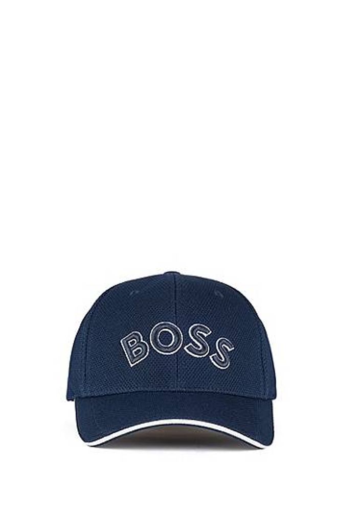 Casquette en piqué stretch avec logo brod