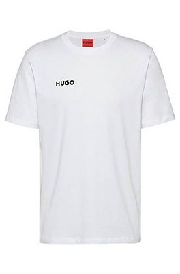 T-shirt en coton biologique avec logo ombre