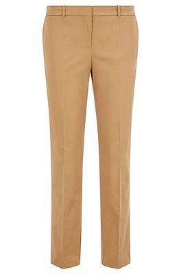 Pantalon Regular Fit en satin de coton stretch