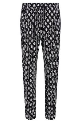 Pantalon Regular Fit à imprimé monogramme intégral