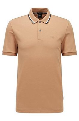 Polo Slim Fit en coton à col ray