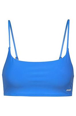 Haut de bikini brassière avec logo imprimé en transfert