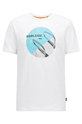 T-shirt Regular Fit en jersey de coton à imprimé photo