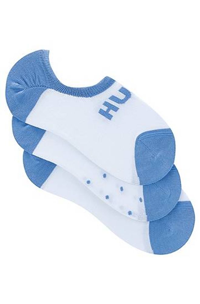 Lot de trois paires de chaussettes basses en coton mélangé