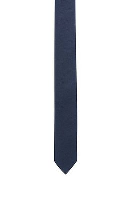 Cravate jacquard à micro motif en pure soie