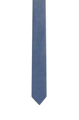 Cravate en jacquard de pure soie à micro motif