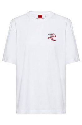 T-shirt en coton Relaxed Fit à message logo