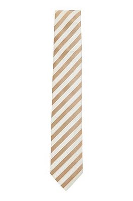 Cravate en soie pure avec rayures diagonales