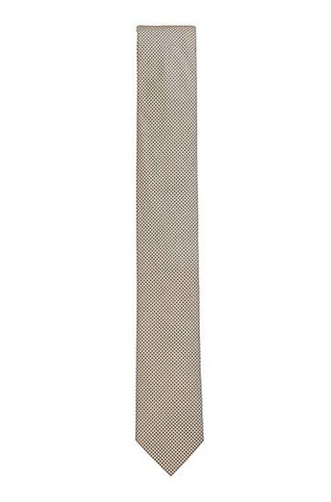 Cravate en jacquard de soie à motif intégral