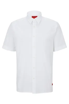 Chemise Relaxed Fit en coton stretch