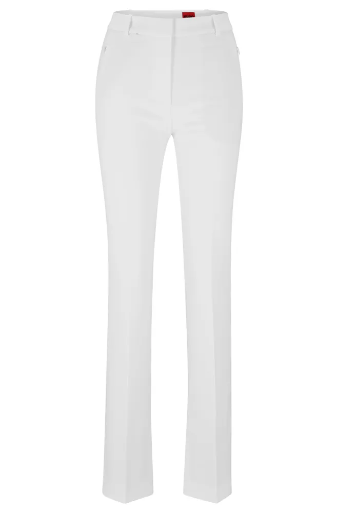 Pantalon bootcut Regular Fit en tissu stretch